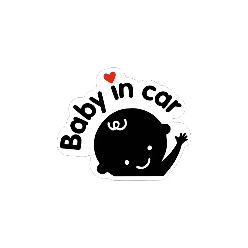 Baby on car, autocolant, dimensiune 90x90 mm, model 028